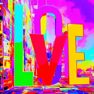 Electric Ink Garden style, Midjourney V7: typographic composition with large letters