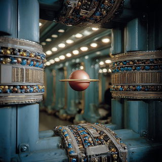 Cinemapilgrimage style, Midjourney V7: abstract 3D render