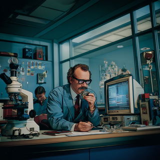 Cinemapilgrimage style, Midjourney V7: editorial illustration for popular scientific magazine cover