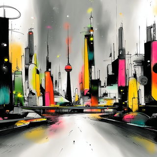 Chromalloy Goblinics style, Midjourney V7: megacity with futuristic bioarchitecture