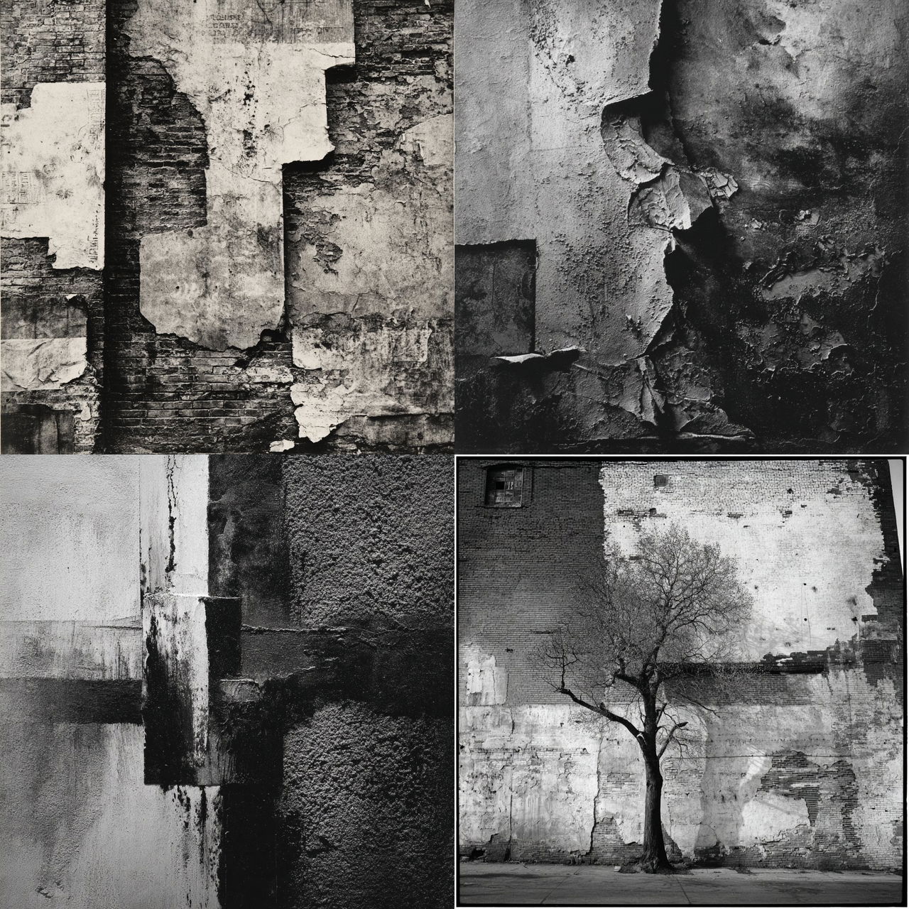 Aaron Siskind style, Midjourney V7, render 1 of 4