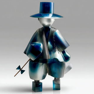 Aqualattice style, Midjourney V7: traditional folk art