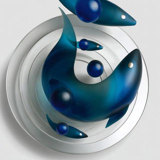 Aqualattice style, Midjourney V7: editorial illustration for popular scientific magazine cover