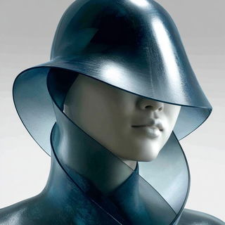 Aqualattice style, Midjourney V7: photographic portrait of female protagonist