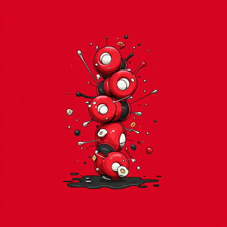 Ruincomic style, Midjourney V7: abstract 3D render