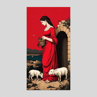 Ruincomic style, Midjourney V7: classical 18th-century oil painting