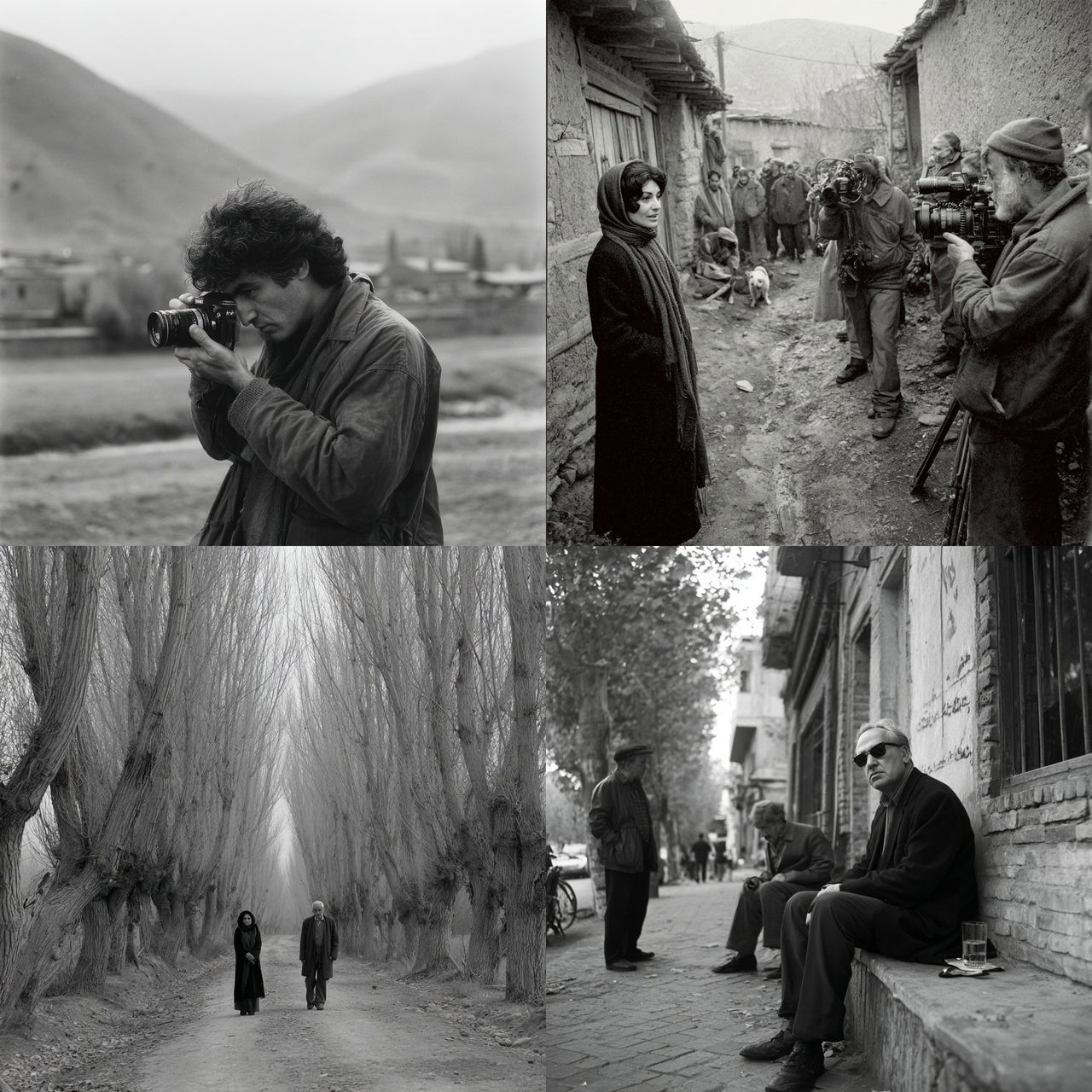 Abbas Kiarostami style, Midjourney V7, render 1 of 4