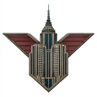 Pyrotecture style, Midjourney V7: bold minimalist logo design for Istanbul city municipal services