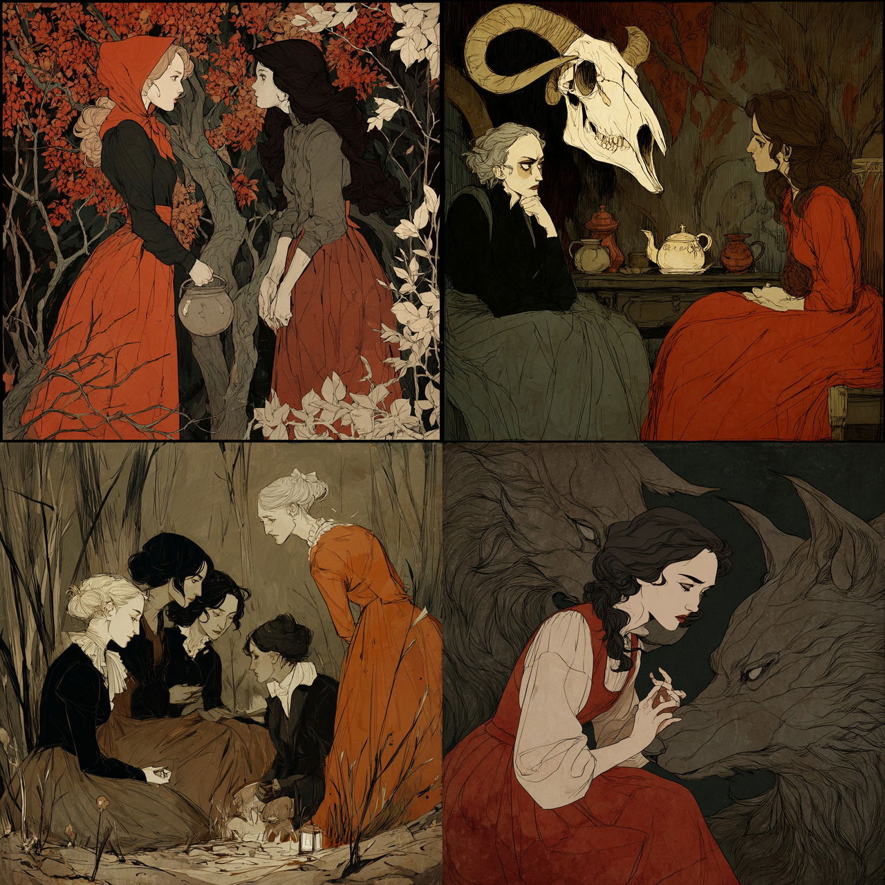Abigail Larson style, Midjourney V7, render 1 of 4