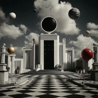 Cinemordye style, Midjourney V7: abstract 3D render