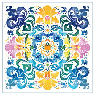 Chintzophantasm style, Midjourney V7: creative pattern composition