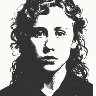 Inkrelief style, Midjourney V7: photographic portrait of female protagonist