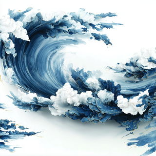 Mistfold style, Midjourney V7: abstract 3D render