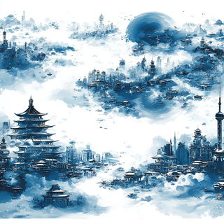 Mistfold style, Midjourney V7: megacity with futuristic bioarchitecture