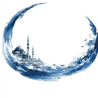 Mistfold style, Midjourney V7: bold minimalist logo design for Istanbul city municipal services