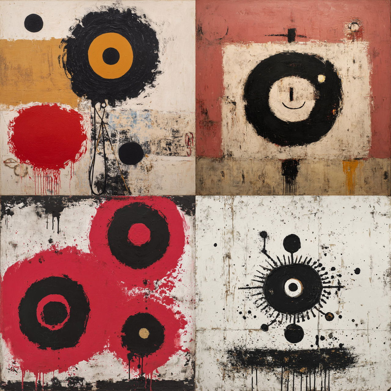 Adolph Gottlieb style, Midjourney V7, render 1 of 4