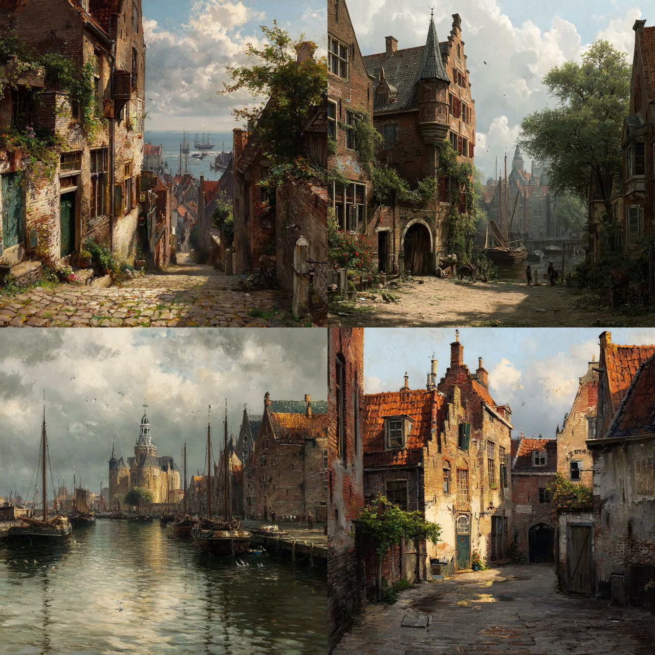 Adrianus Eversen style, Midjourney V7, render 1 of 4