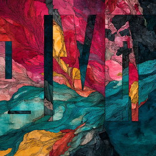 Tidemarbled Phyllonics style, Midjourney V7: typographic composition with large letters