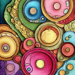 Chromafloric Storyline style, Midjourney V7: abstract 3D render