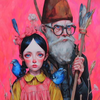 Crownmelting style, Midjourney V7: traditional folk art