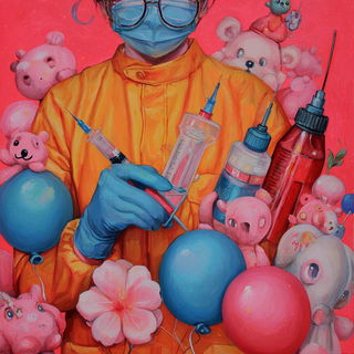 Crownmelting style, Midjourney V7: editorial illustration for popular scientific magazine cover