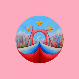 Crownmelting style, Midjourney V7: bold minimalist logo design for Istanbul city municipal services