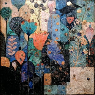Ornamentaleidoscope style, Midjourney V7: creative pattern composition