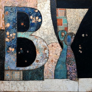 Ornamentaleidoscope style, Midjourney V7: typographic composition with large letters