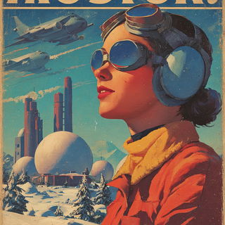 Kagaku Lanternworks style, Midjourney V7: editorial illustration for popular scientific magazine cover
