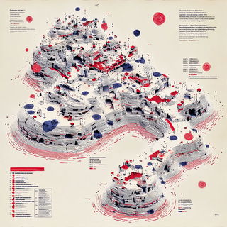 Inkredomap style, Midjourney V7: abstract 3D render