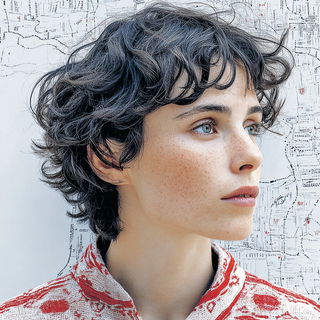 Inkredomap style, Midjourney V7: photographic portrait of female protagonist
