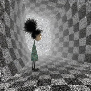Masktopiary style, Midjourney V7: black-and-white manga comic strip