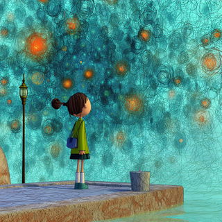 Masktopiary style, Midjourney V7: cinematic shot from sci-fi movie