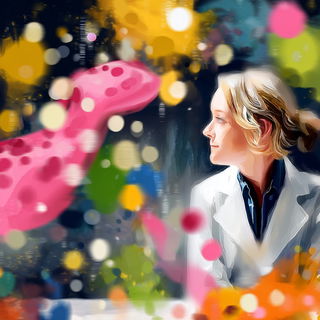 Rimeglow style, Midjourney V7: editorial illustration for popular scientific magazine cover