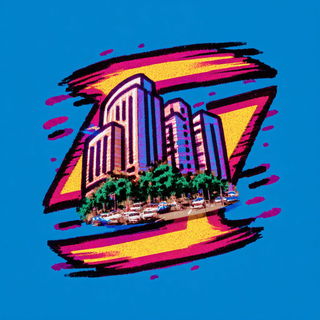 Chromolithomotion style, Midjourney V7: bold minimalist logo design for Istanbul city municipal services