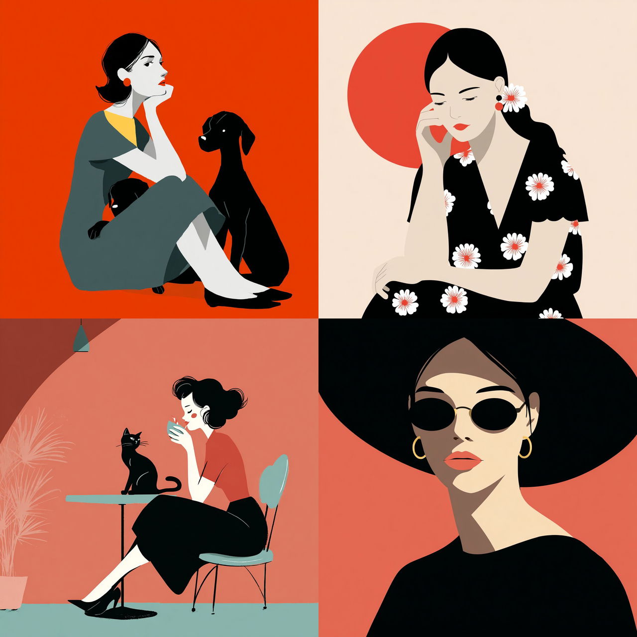 Agathe Sorlet style, Midjourney V7, render 1 of 4