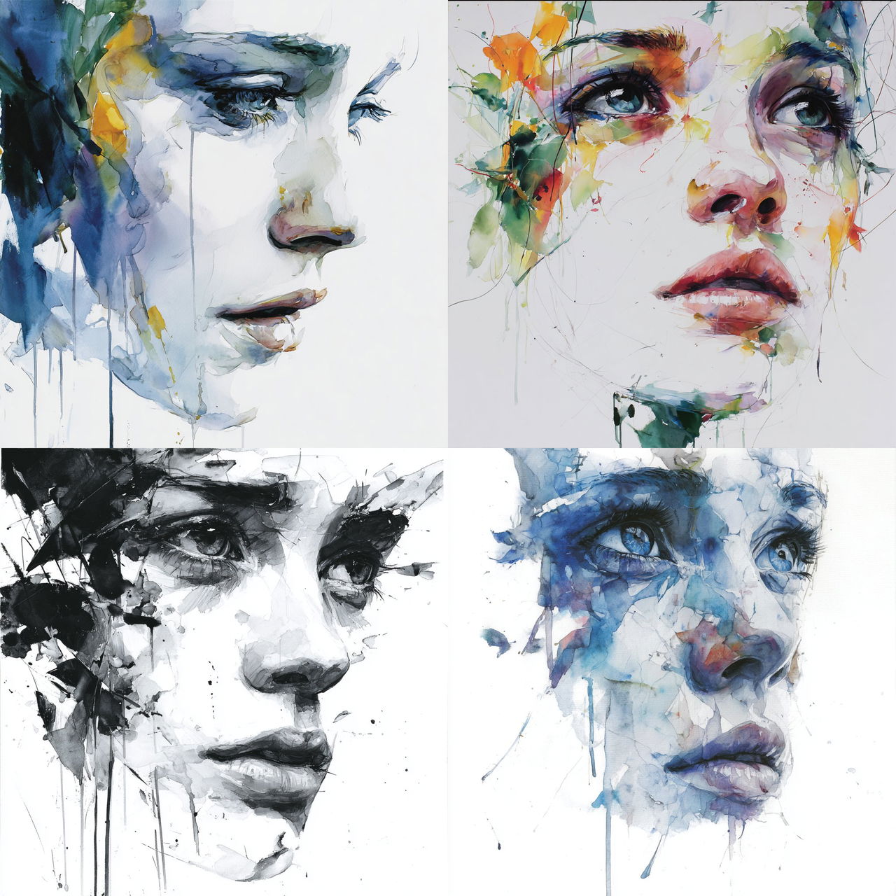 Agnes Cecile style, Midjourney V7, render 1 of 4