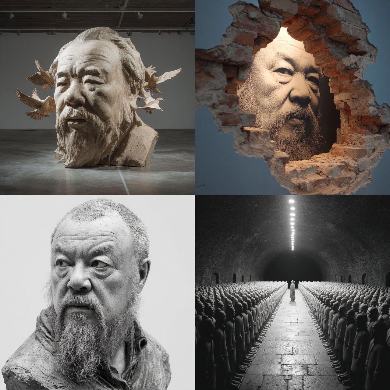 Ai Weiwei style, Midjourney V7, render 1 of 4