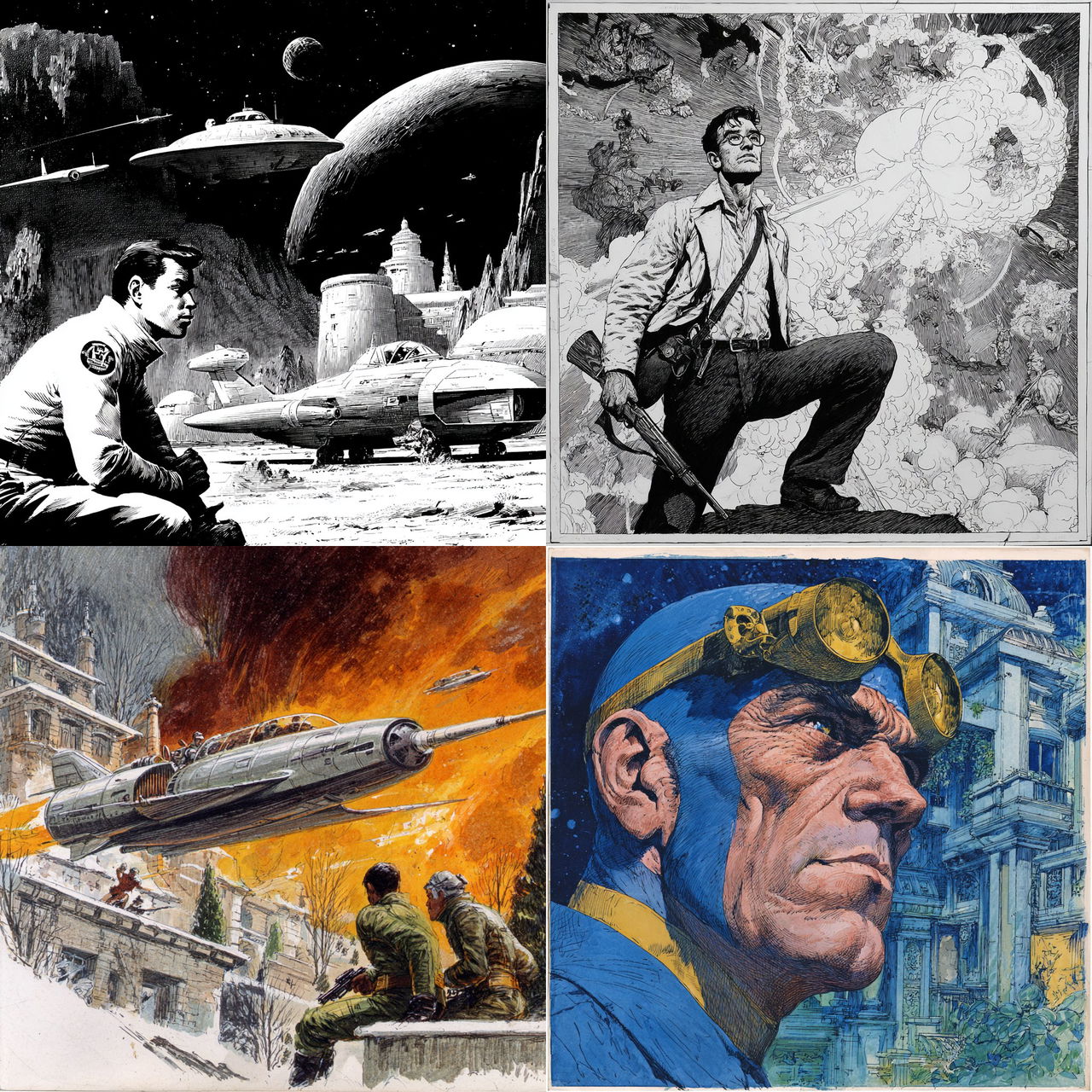 Al Williamson style, Midjourney V7, render 1 of 4