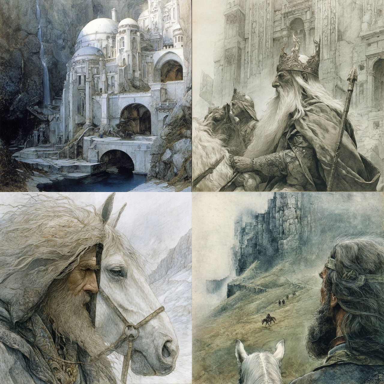 Alan Lee style, Midjourney V7, render 1 of 4