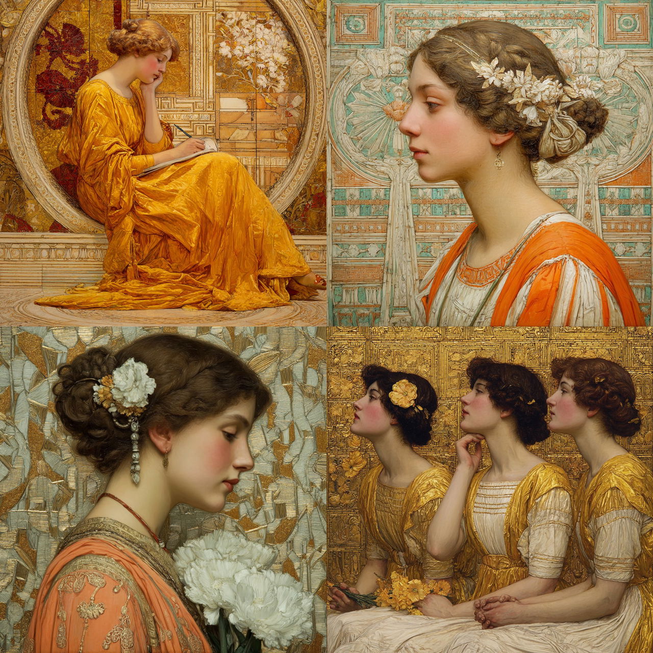Albert Joseph Moore style, Midjourney V7, render 1 of 4