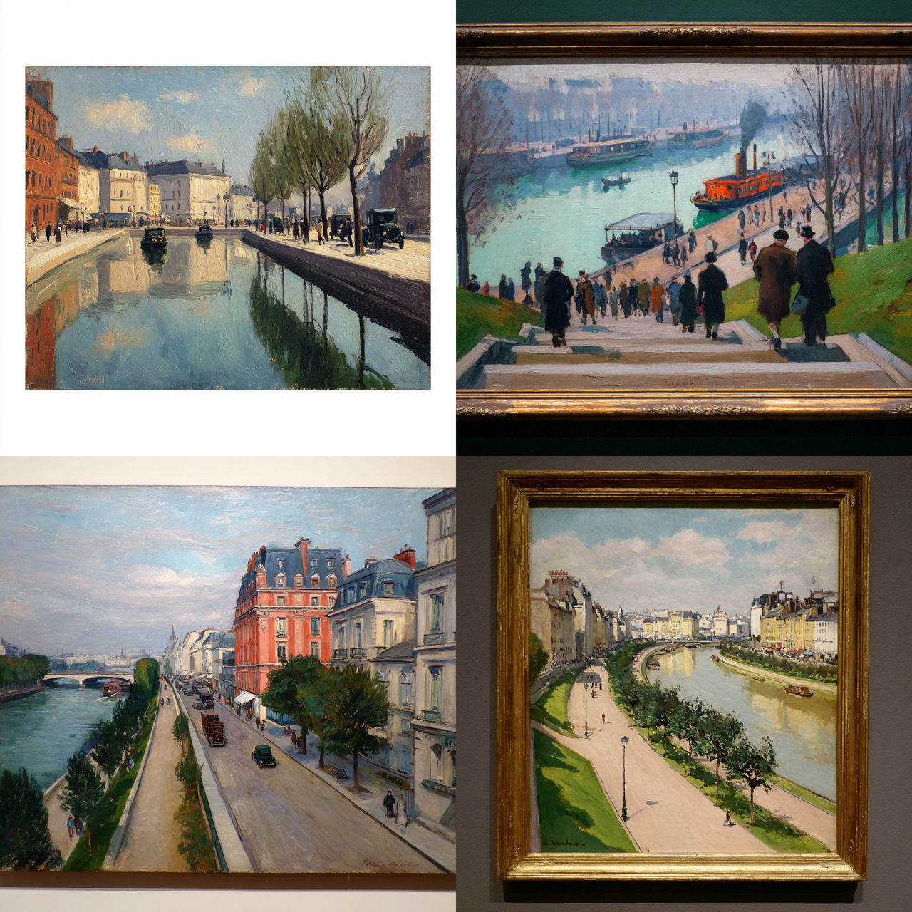 Albert Marquet style, Midjourney V7, render 1 of 4
