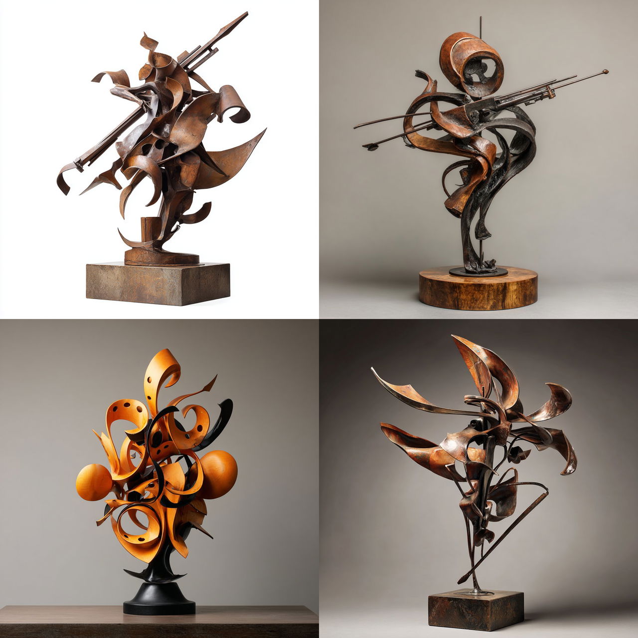 Albert Paley style, Midjourney V7, render 1 of 4