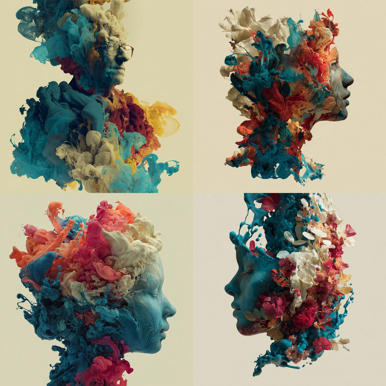 Alberto Seveso style, Midjourney V7, render 1 of 4