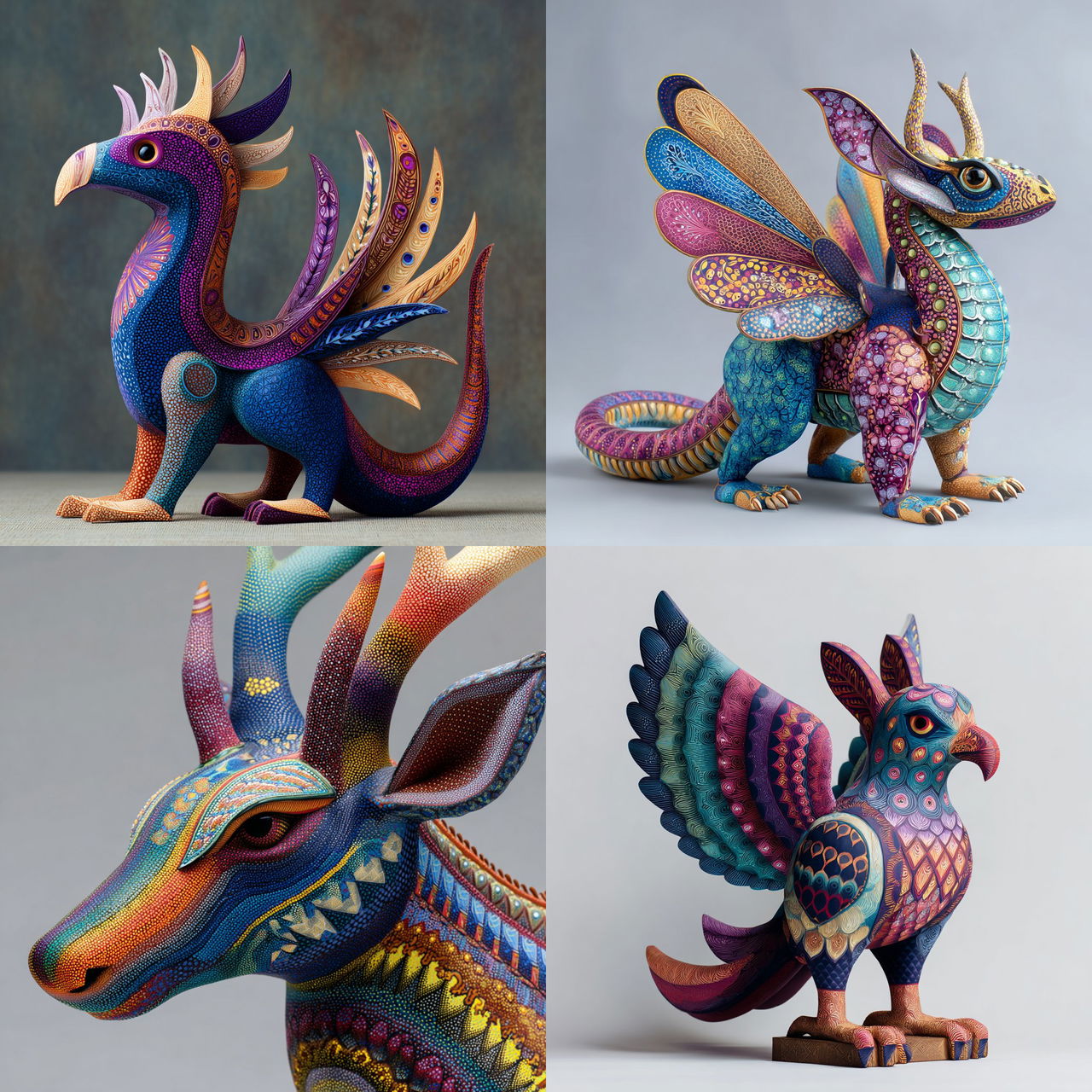 Alebrije style, Midjourney V7, render 1 of 4