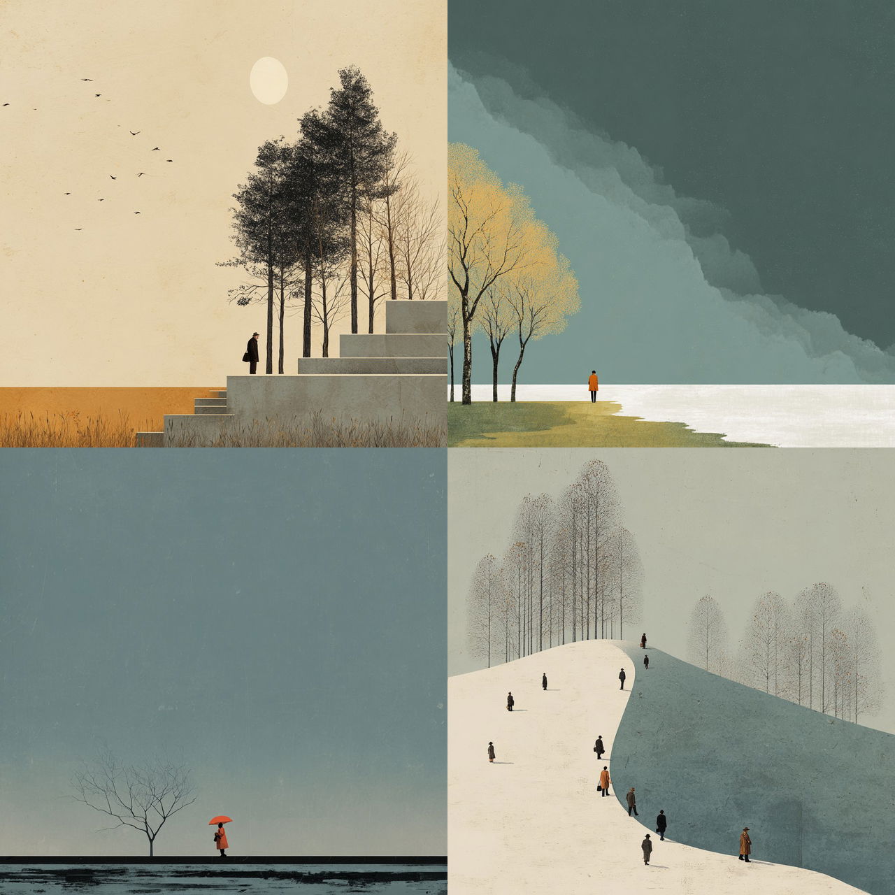 Alessandro Gottardo style, Midjourney V7, render 1 of 4