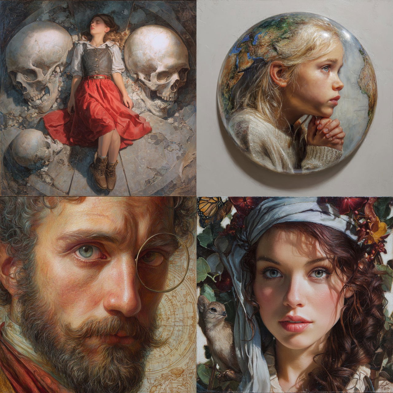 Alex Alemany style, Midjourney V7, render 1 of 4