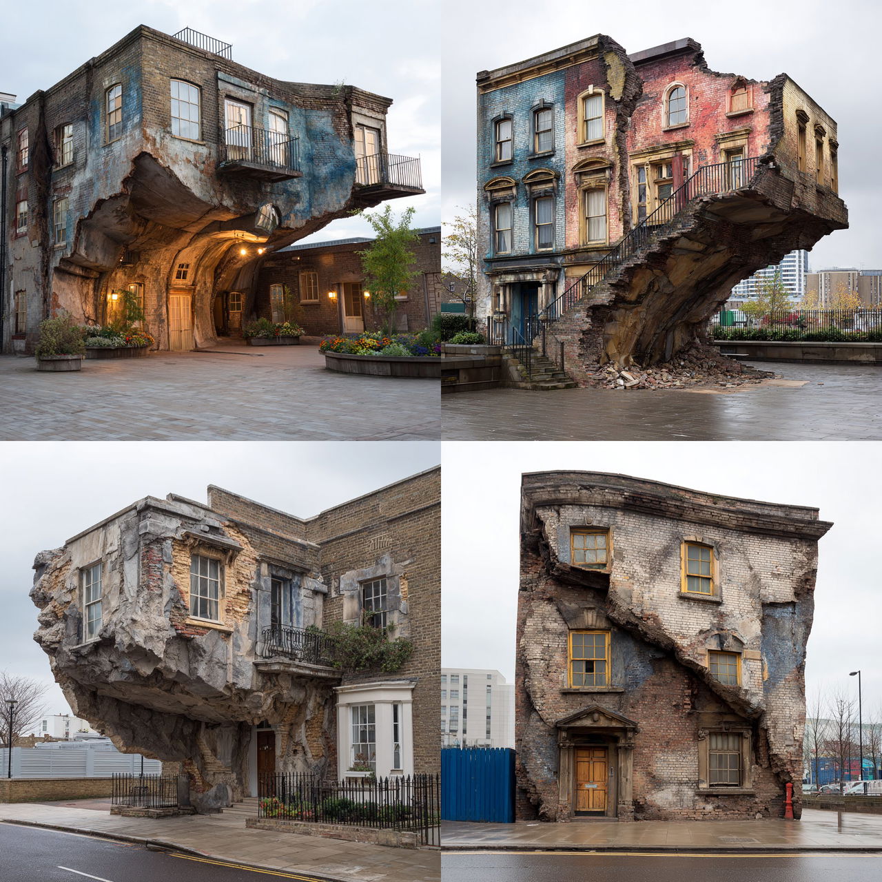 Alex Chinneck style, Midjourney V7, render 1 of 4