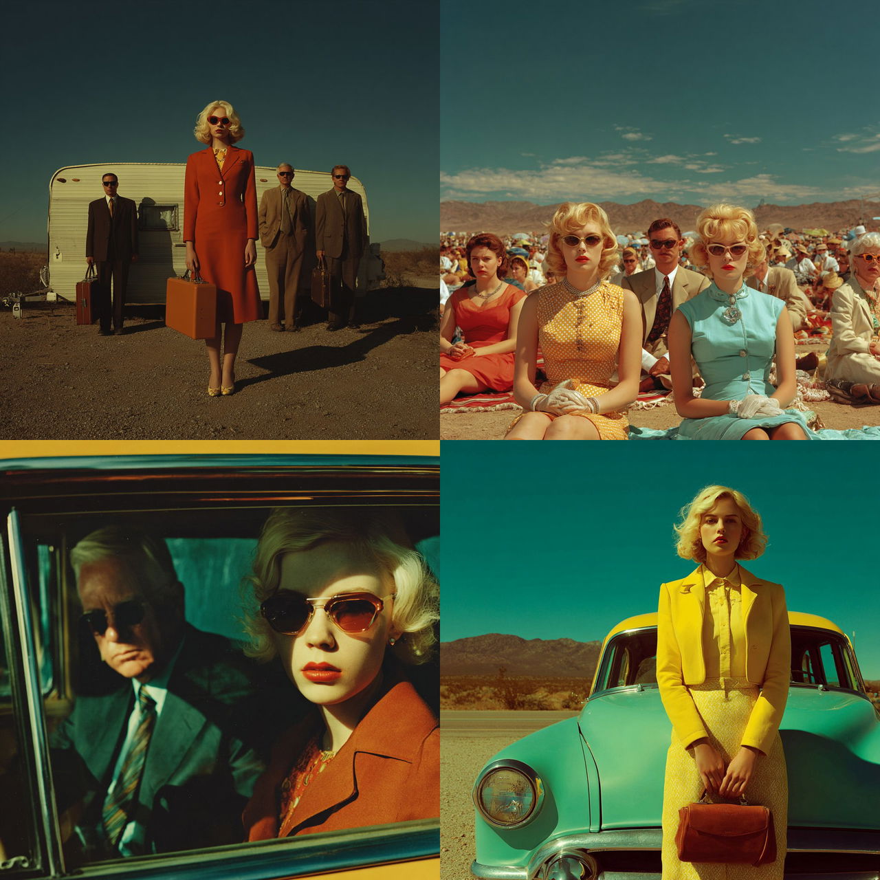 Alex Prager style, Midjourney V7, render 1 of 4