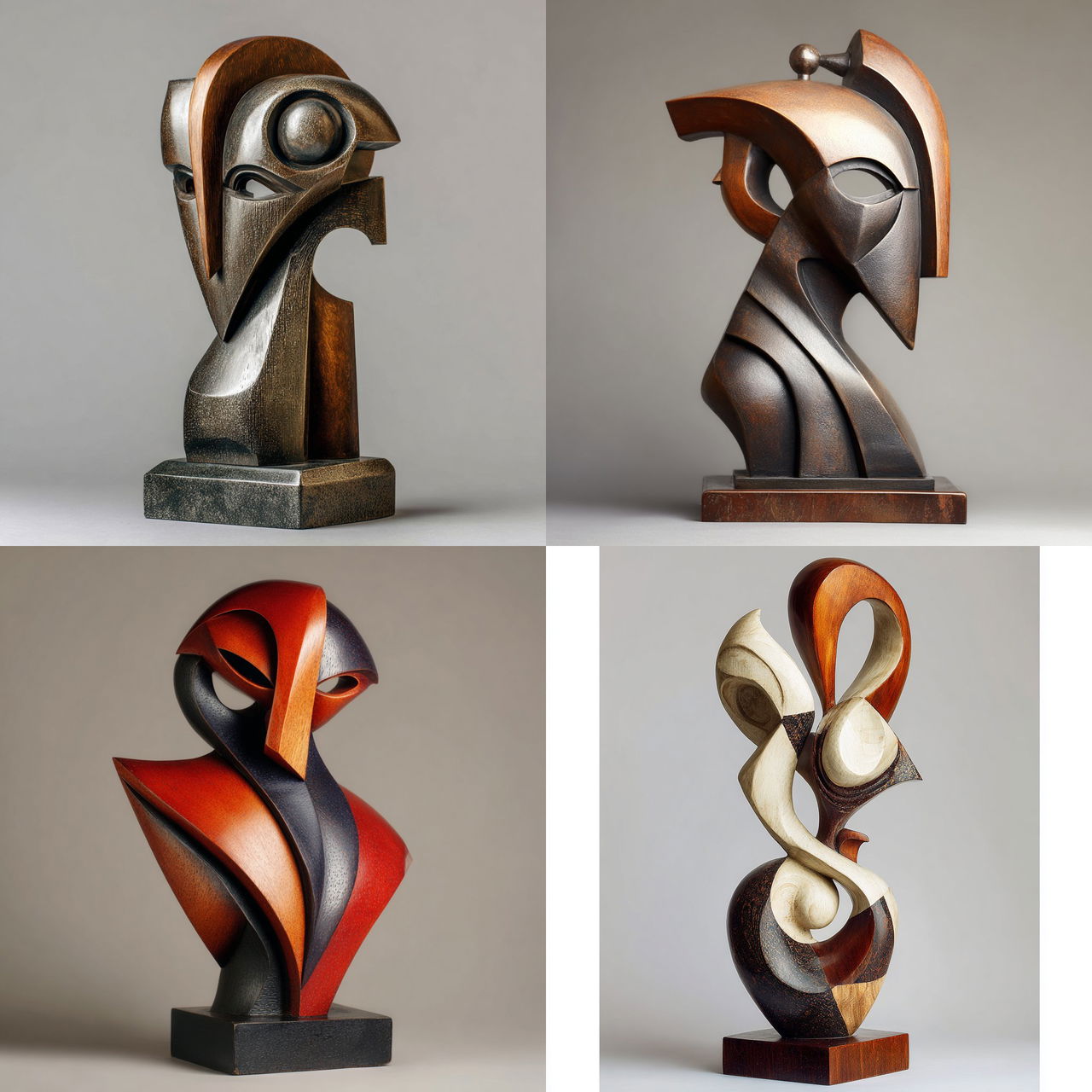 Alexander Archipenko style, Midjourney V7, render 1 of 4